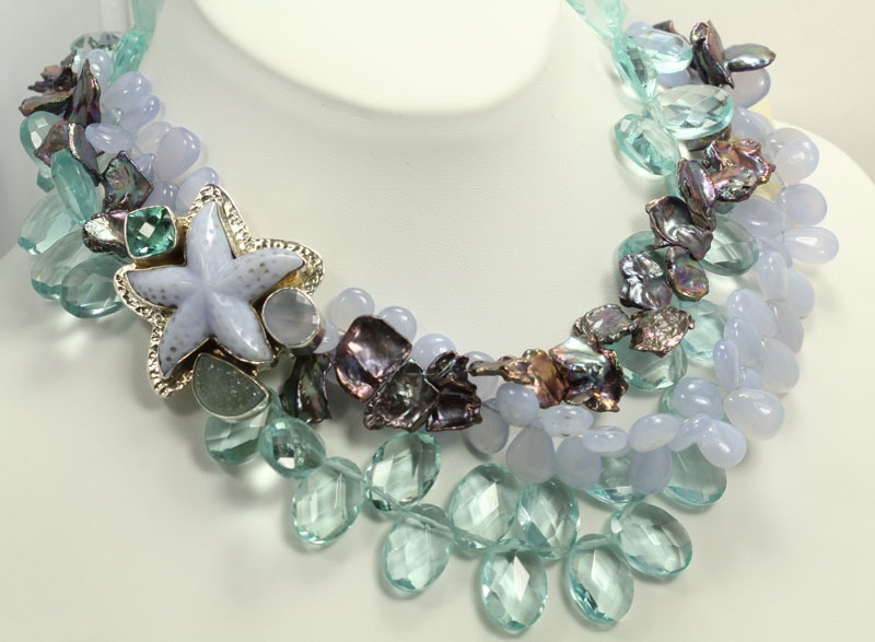Multi-Strand Choker with Magnetic Clasp