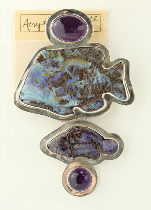 Boulder Opal Pin-Pendant