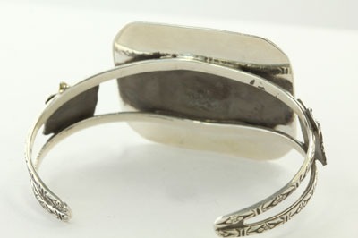  Hand Carved Lapis Cuff