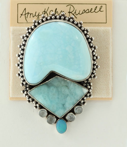 Larimar Pin-Pendant  
