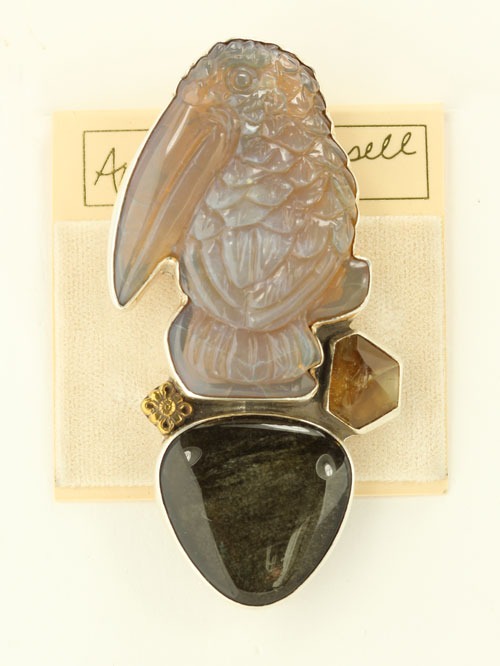 Opal Toucan Pin-Pendant