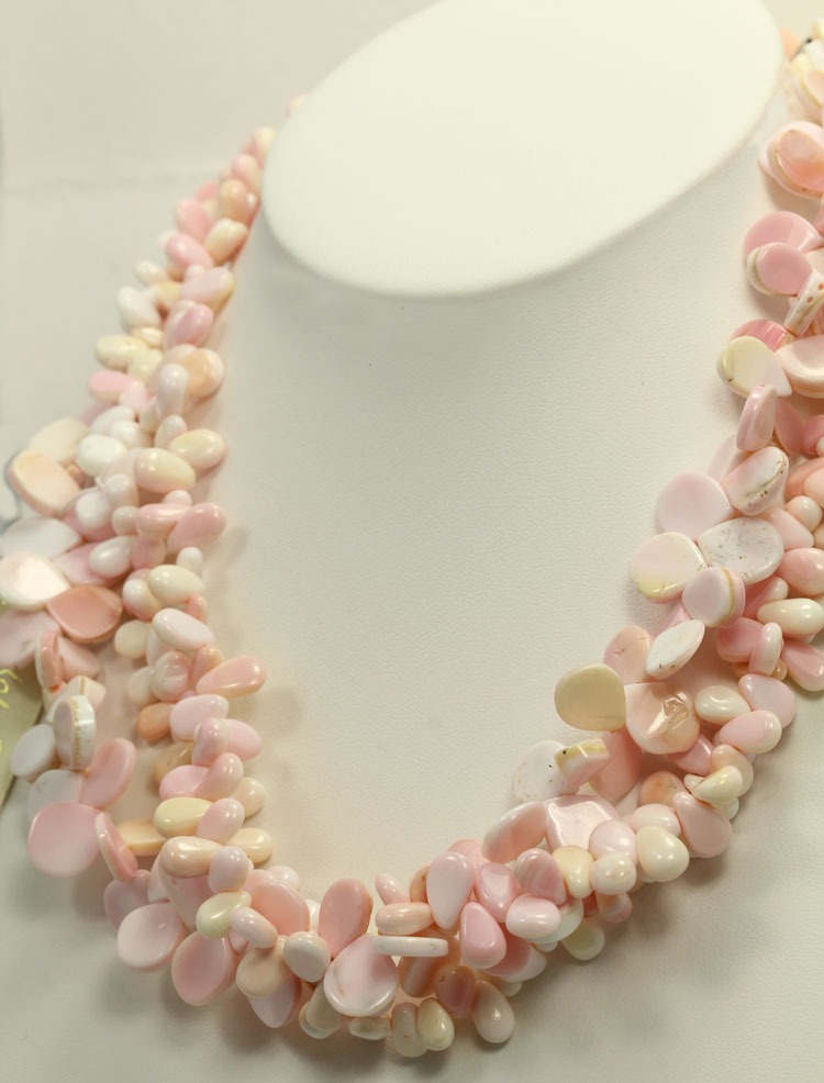 Pink Shell Multi-Strand Necklace
