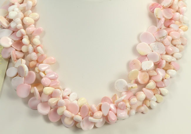 Pink Shell Multi-Strand Necklace