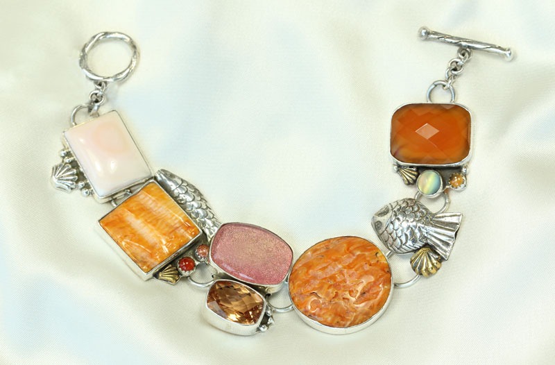 Shell & Spiny Oyster Bracelet