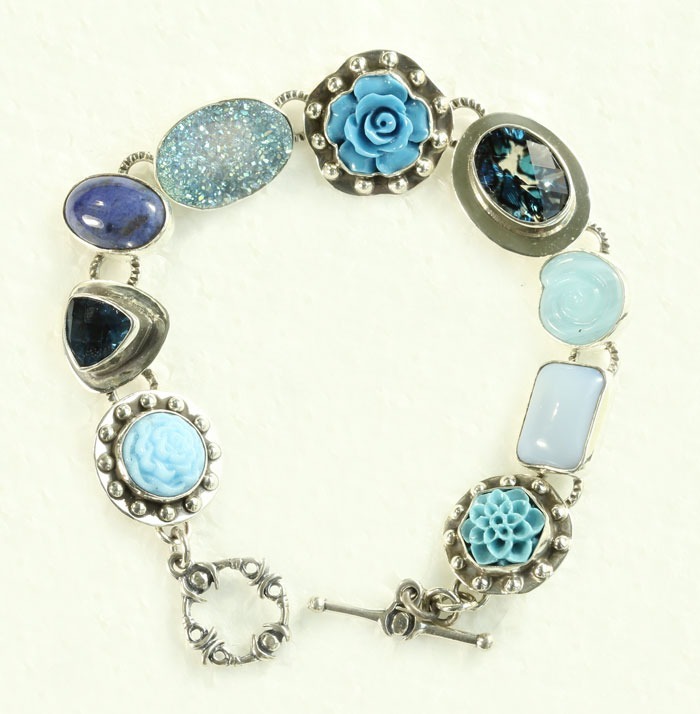 Dumortierite Clip Earrings