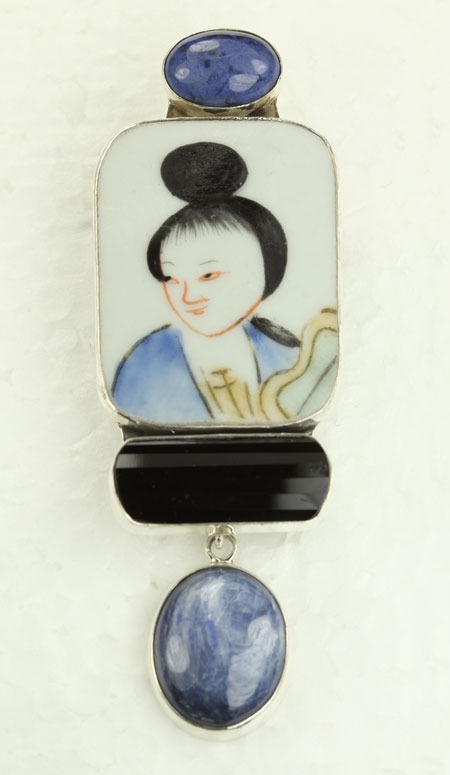Dumortierite Clip Earrings
