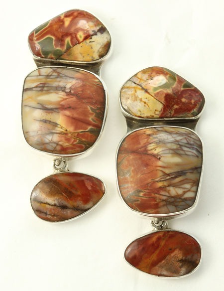 Jasper Post Dangle Earrings