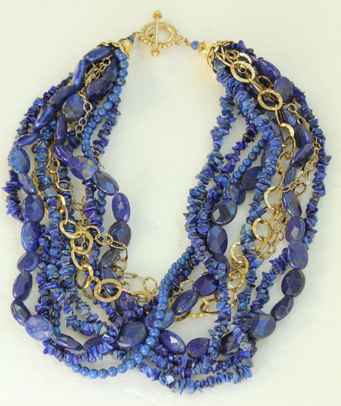 Lapis Multi-Strand Necklace