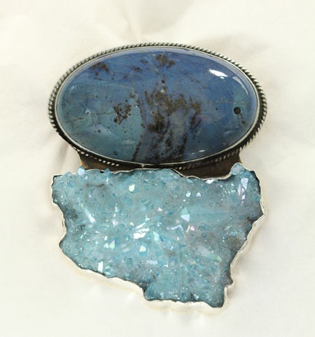 Leeland Slag with Aura Crystal