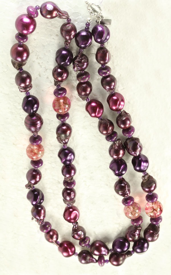 Long Fresh Water Pearl Necklace
