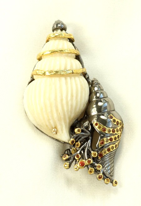 Rhodium and Bone Shells