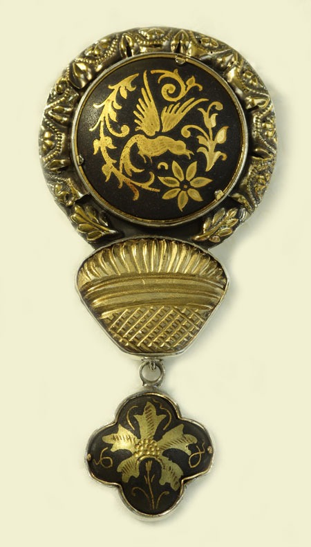 Vintage Spanish Metal Pin-Pendant