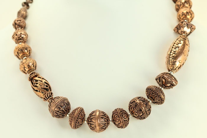 Asymmetrical Copper Necklace