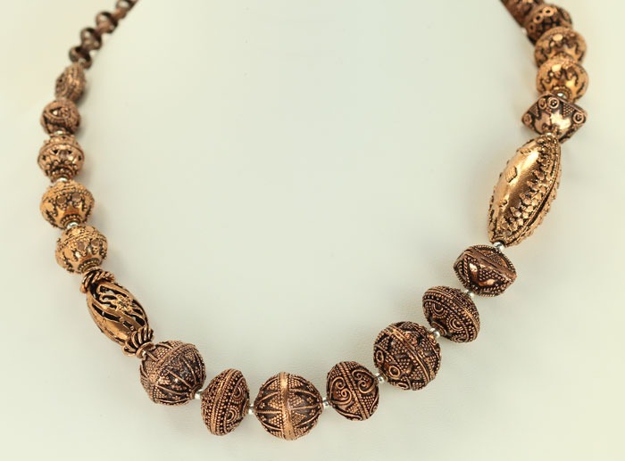 Asymmetrical Copper Necklace