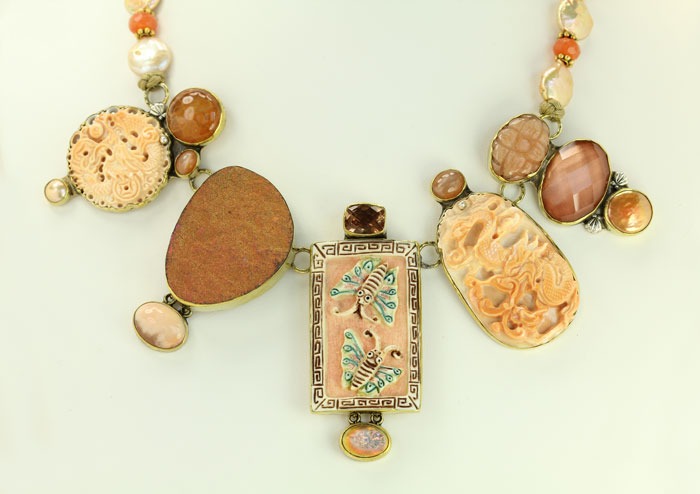 Hand Carved Statement Necklace