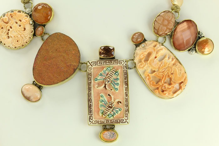 Hand Carved Statement Necklace
