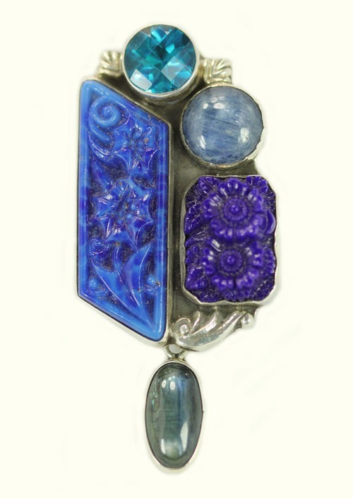 Kyanite & Quartz Petite Clip Earrings