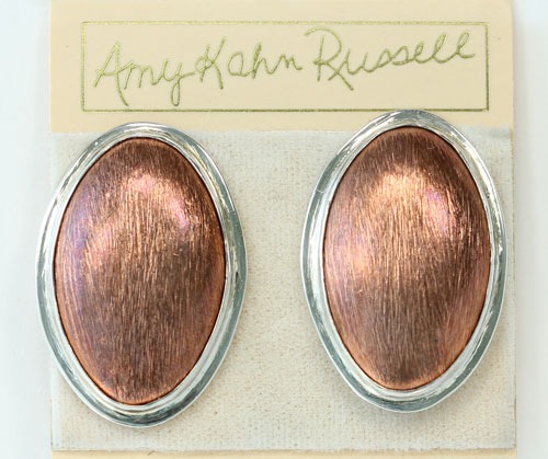 Rose Gold Clip Earrings