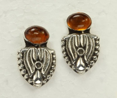 Amber Post Earrings