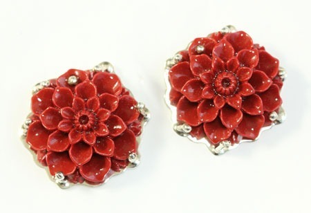 Carved Coral Pin-Pendant