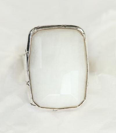 Faceted Calcite Ring