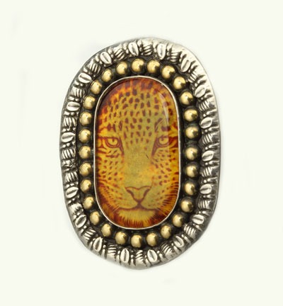 Hand Carved Amber Large Statement Ring