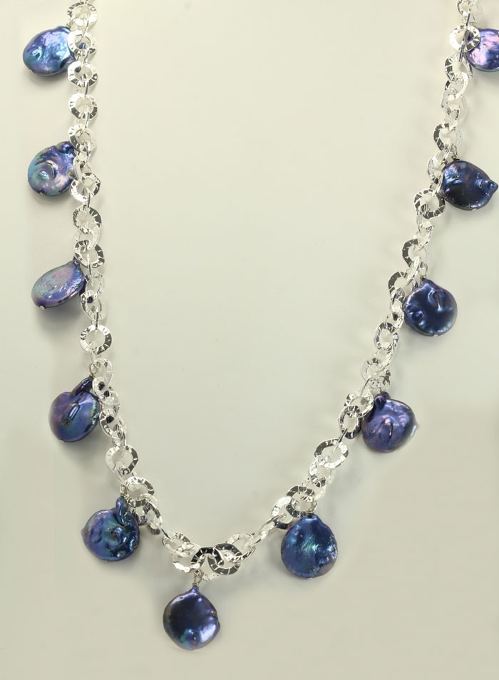 Lapis & Drusy Bracelet