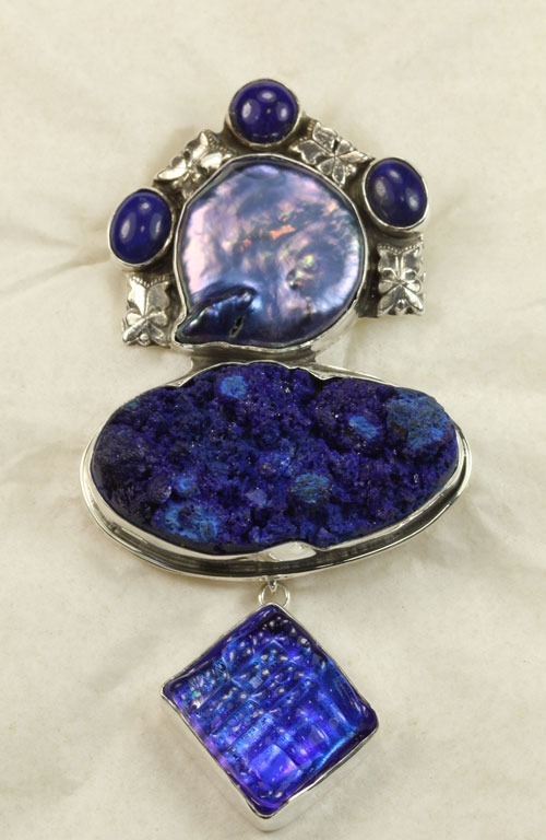 Lapis & Drusy Bracelet