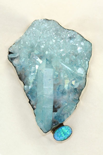 Large Aura Crystal Pin-Pendant