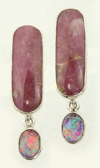 Sugalite Clip Earrings