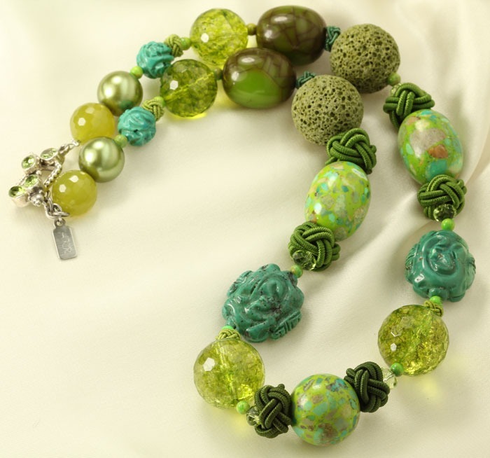 Turquoise & Sponge Coral Necklace