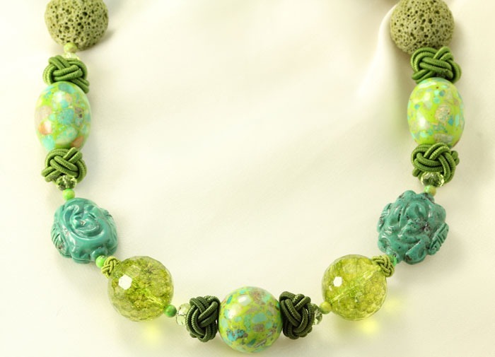 Turquoise & Sponge Coral Necklace