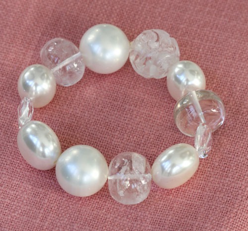 White Stretch Bracelet