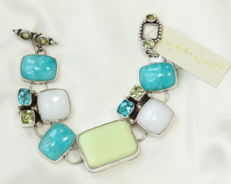 Amazonite & Calcite Bracelet