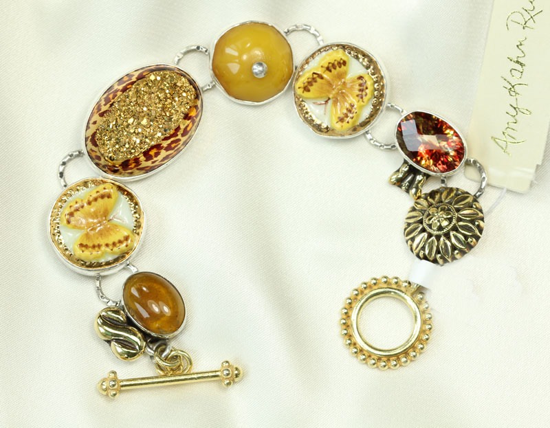 Amber & Butterflies Bracelet