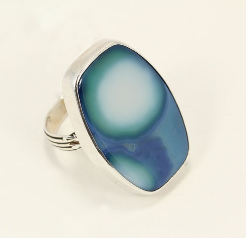 Blue Agate Ring