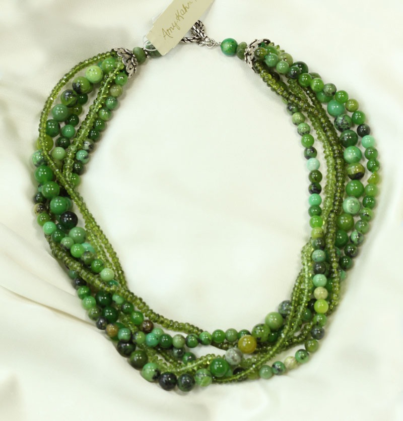 Chrysoprase Multi-Strand Necklace