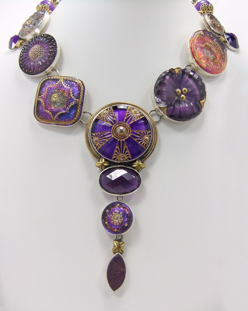 Czech Glass Statement Necklace