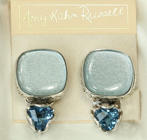 Fabric Doublet Clip Earrings
