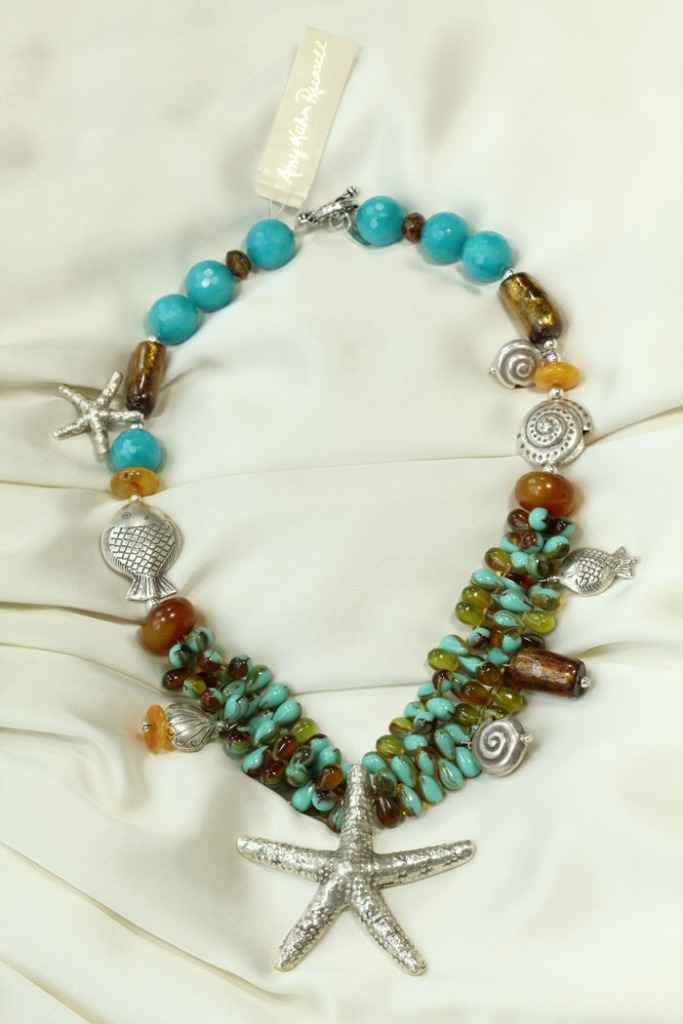 Turquoise Aquarium Necklace