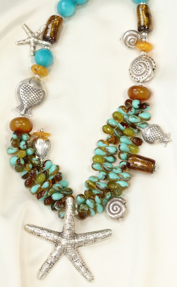 Turquoise Aquarium Necklace