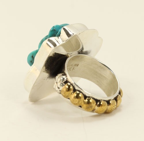 Turquoise Rose Ring