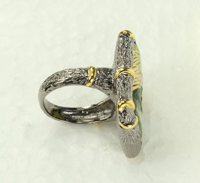 Hand Made Porcelain Ring