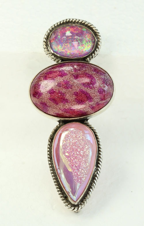 Lavender Drusy Pin-Pendant