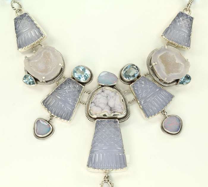 Opal & Chalcedony Collar