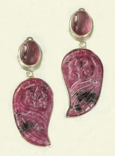 Large Ruby Zoisite Equestrian Composition