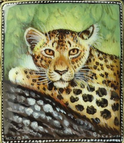 Leopard on Tree Branch
