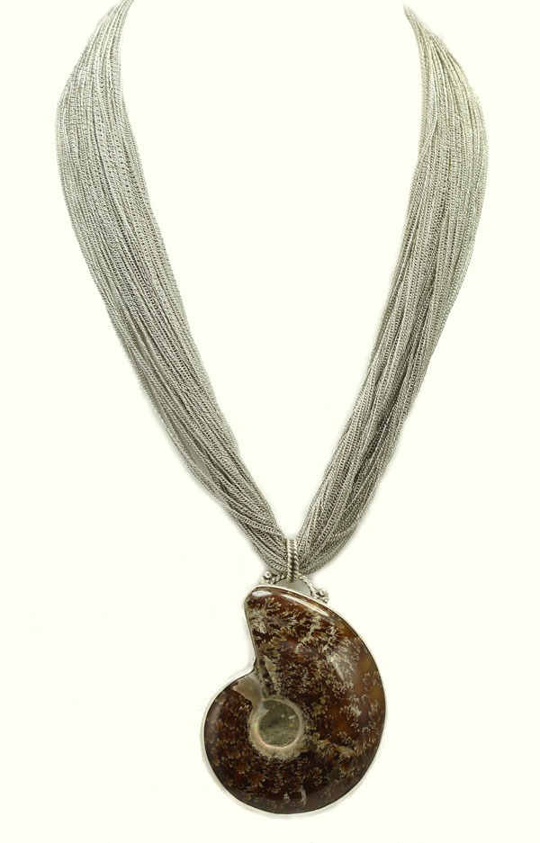 Prehistoric Ammonite Statement Necklace