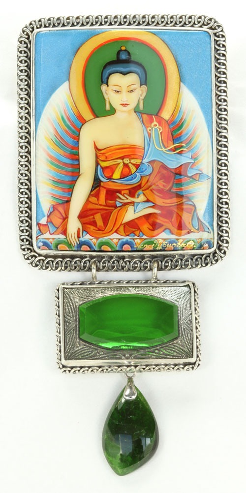 Lady in Red Pin-Pendant