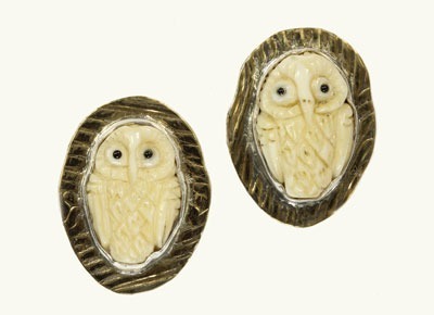 Carved Owl Pin-Pendant